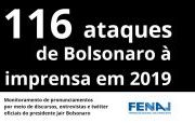  Ano se encerra com 116 ataques de Bolsonaro à imprensa