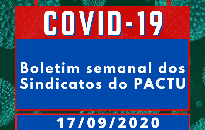 Boletim Semanal sobre o coronavírus nos sindicatos do Pactu