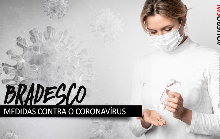 Bradesco começa a distribuir máscaras de acrílicos e vacinas contra gripe