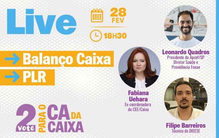 Caixa: Acompanhe live sobre PLR e balanço nesta quarta