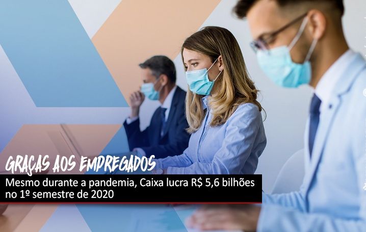 Caixa lucra R$ 5,6 bilhões no 1º semestre de 2020