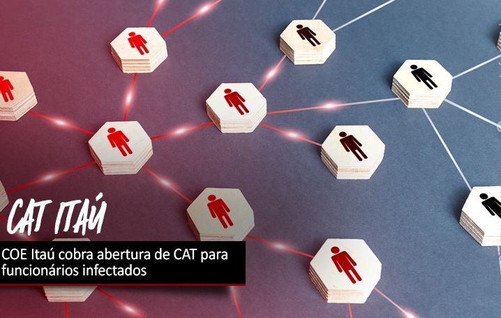 COE Itaú cobra abertura de CAT para funcionários infectados