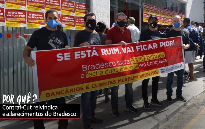 Contraf-CUT cobra explicações sobre fechamento de agências do Bradesco