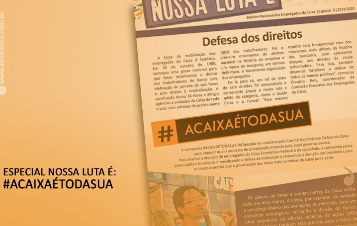 Contraf-CUT disponibiliza 5ª edição do boletim Nossa Luta É