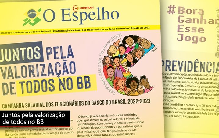 Contraf-CUT disponibiliza O Espelho do BB para Campanha Salarial