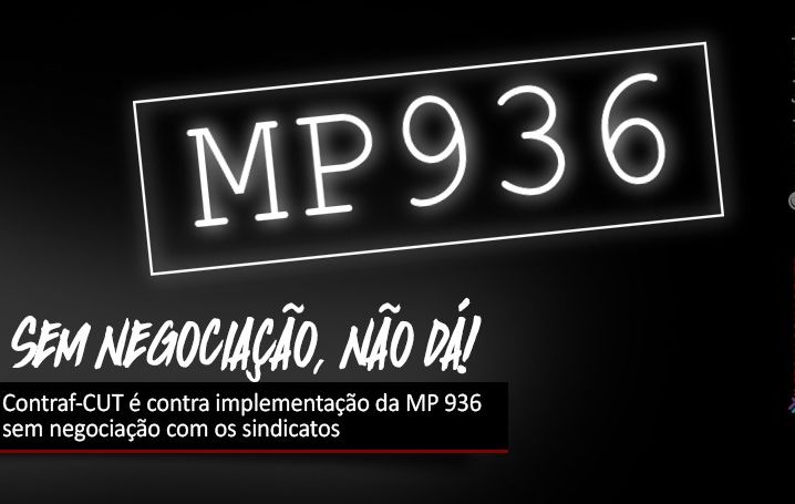 Contraf-CUT é contra implementação da MP 936 sem negociação com os sindicatos