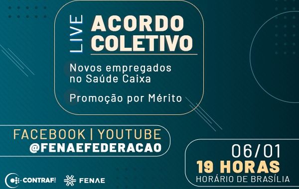 Contraf-CUT e Fenae debatem Promoção por mérito e novos empregados em live na próxima quarta-feira (06)