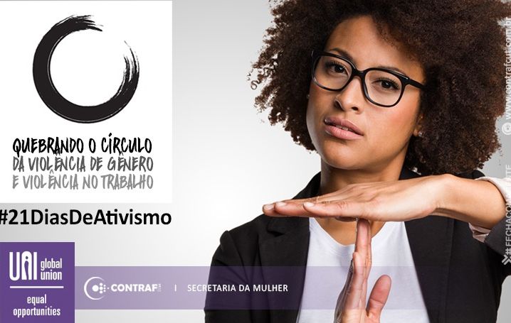 Contraf-CUT participa de campanha pelo fim da violência contra mulheres em 21 dias de ativismo