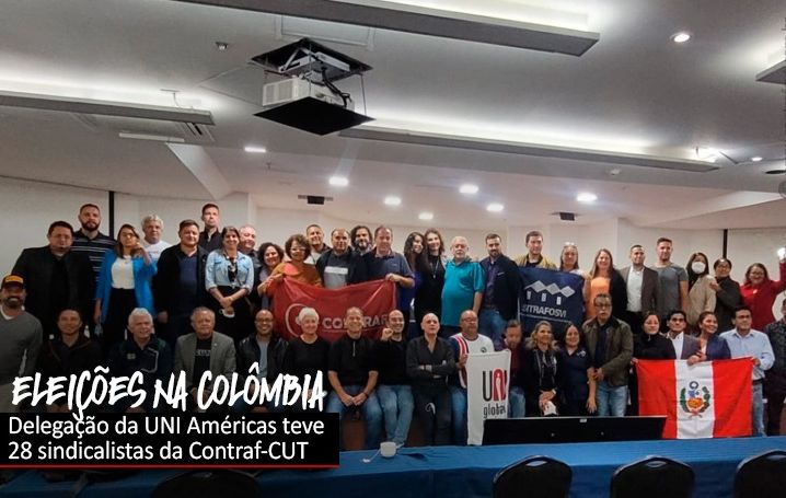 Contraf-CUT participa de observação internacional das eleições da Colômbia