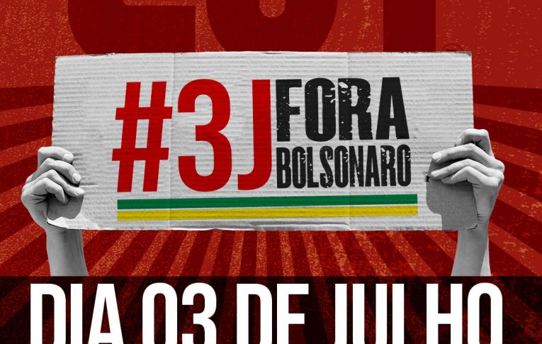 CUT convoca mobilização popular para este sábado (3) pelo “Fora, Bolsonaro”