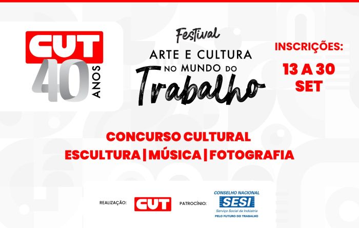 CUT promove festival com concurso de fotografia, música e escultura