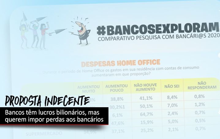 Dados comprovam a indecência da proposta dos bancos