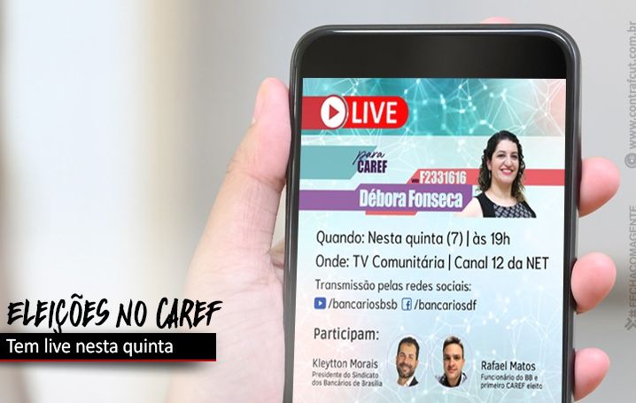 Débora Fonseca faz live nesta quinta-feira (7)