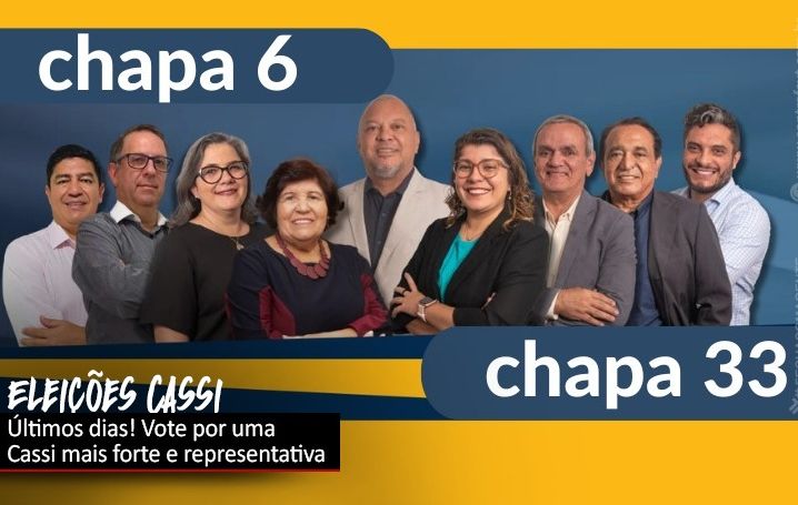 Eleições Cassi terminam na segunda (25) e Contraf-CUT apoia chapa 6 e chapa 33