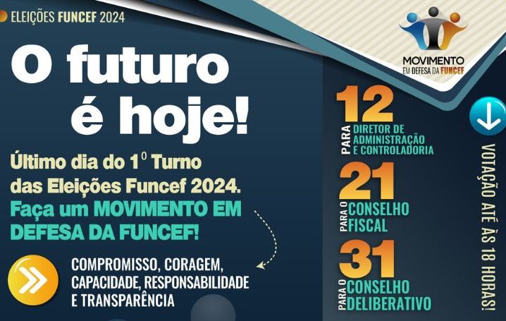 Eleições da Funcef: Pense na sua aposentadoria!