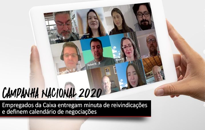 Empregados da Caixa entregam minuta de reivindicações e definem calendário de negociações