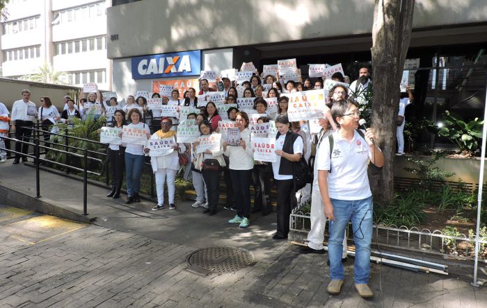 Empregados se unem em defesa do Saúde Caixa