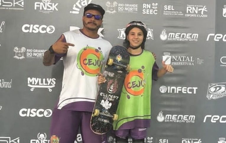 Filha de bancários de Umuarama é destaque em competição nacional de skateboarding