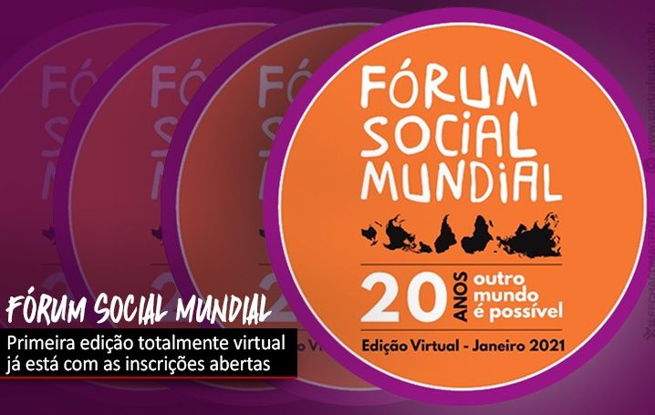 Fórum Social Mundial Virtual: inscrições abertas