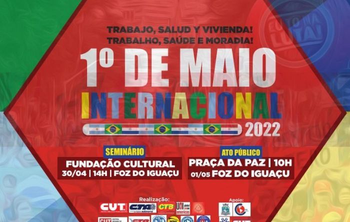 Foz do Iguaçu receberá 1º de maio internacional