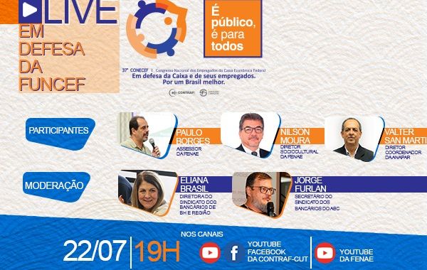 Funcef será tema da primeira live preparatória para o 37º Conecef