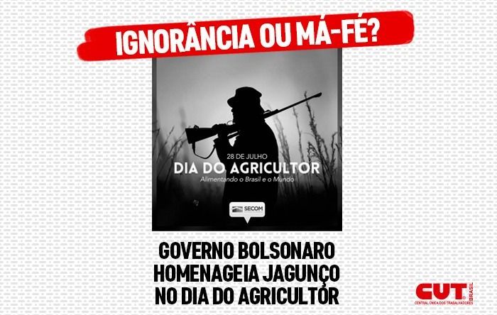 Governo Bolsonaro usa foto de homem armado para “homenagear” Dia do Agricultor