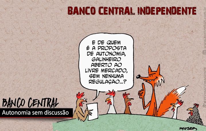 Governo quer aprovar autonomia do BC sem discussão