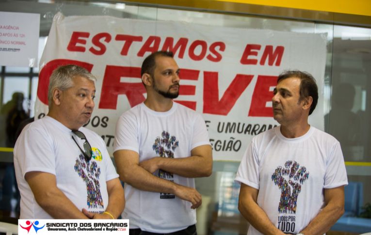 Greve Geral: Bancários paralisam agências bancárias nesta sexta-feira (14)