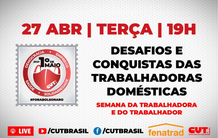 Impactos da pandemia para trabalhadoras domésticas é tema de live da CUT nesta terça