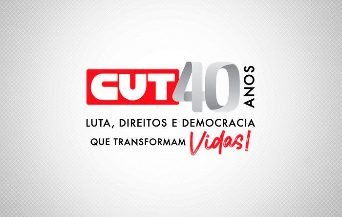 Logomarca dos 40 anos da CUT é divulgada