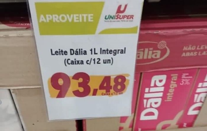 Leite aumenta entre 35% a 90% nos estados, enquanto renda do trabalhador encolhe