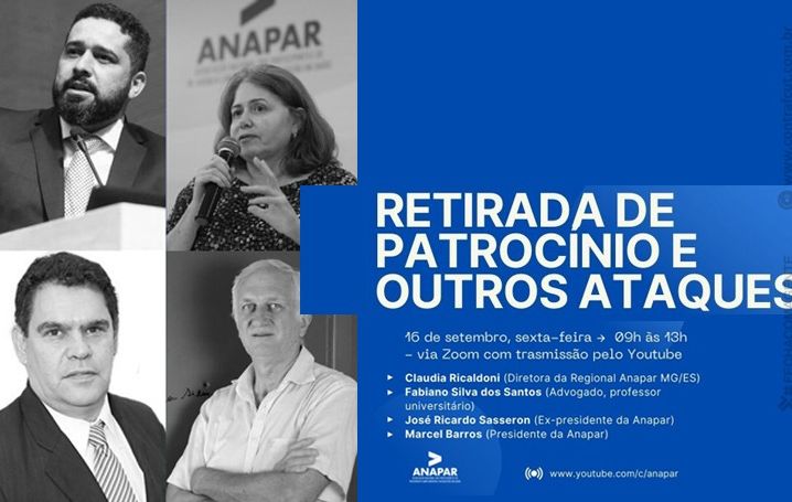 Live da Anapar avalia retirada de patrocínio e outros ataques contra fundos de pensão