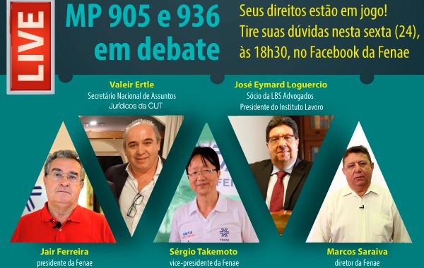 Live da Fenae debate medidas provisórias que retiram direitos dos trabalhadores nesta sexta-feira (24)