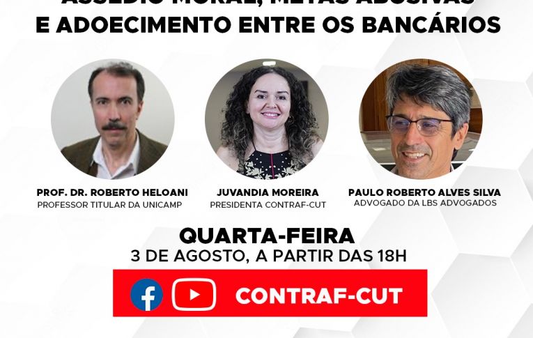 Live debate adoecimento entre bancários