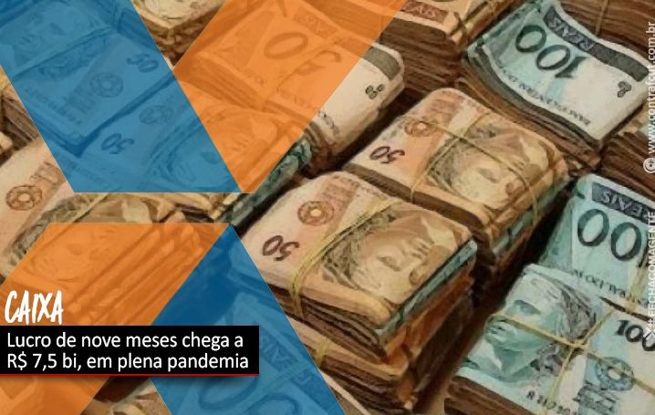 Lucro da Caixa chega aos R$ 7,5 bilhões em nove meses