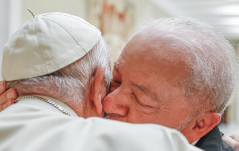 Lula se reúne com Papa Francisco após encontrar presidente da Itália