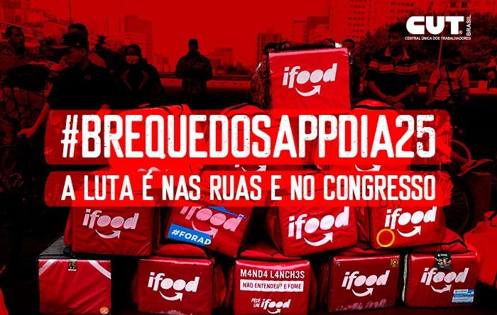 Luta dos entregadores de aplicativos é nas ruas e no Congresso Nacional