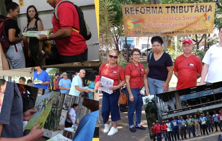 Manifestações pedem justiça tributária