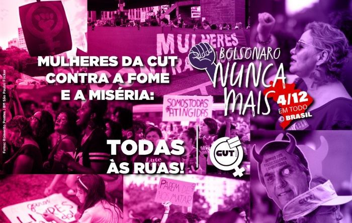 Mulheres realizam atos contra Bolsonaro em todo o Brasil neste sábado (4)