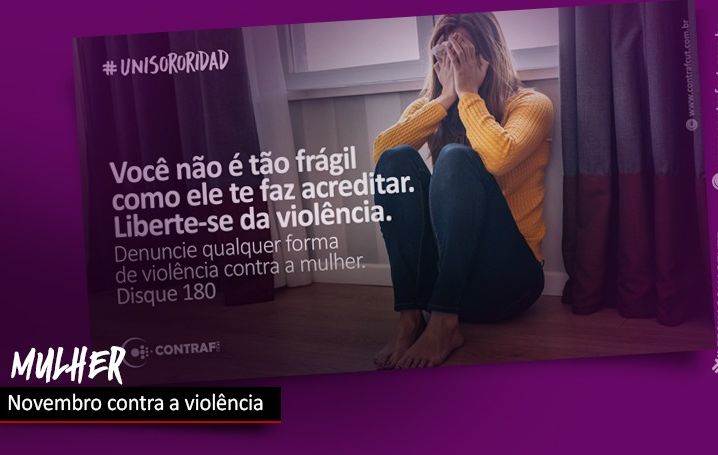 Novembro é mês de combate à violência contra a mulher