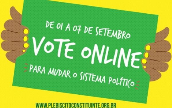 Votação no plebiscito popular para reforma eleitoral pode ser online