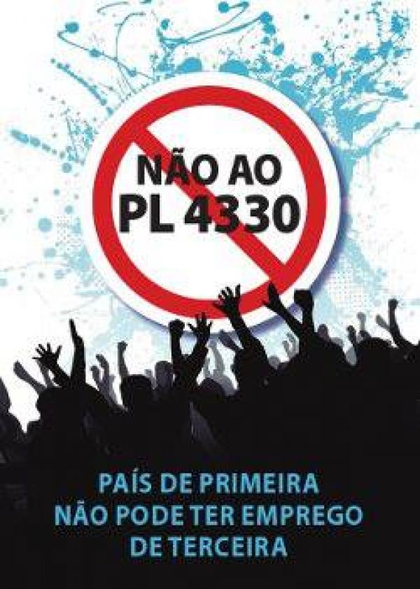 CUT e demais centrais sindicais irão às ruas contra PL 4330 nesta terça