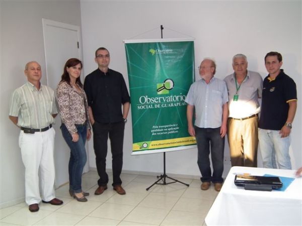 Posse da diretoria do Observatório Municipal de Guarapuava