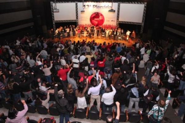 Paralisação no aeroporto de Guarulhos em defesa da classe trabalhadora e da soberania nacional encerra 13ª 