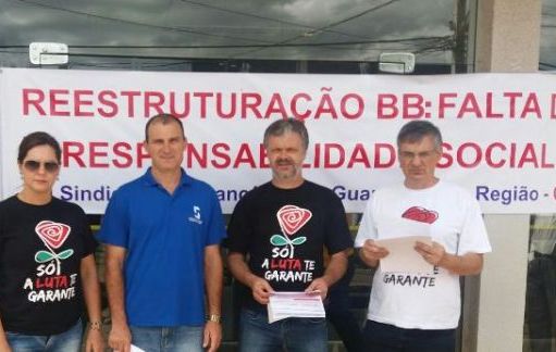 Funcionários do BB realizam Dia Nacional de Luta contra reestruturação