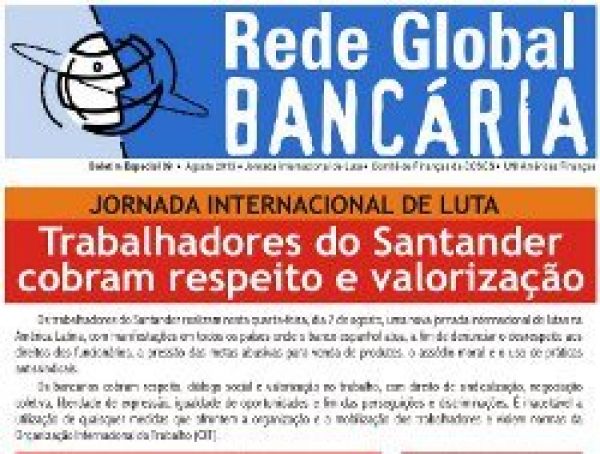 Jornada Internacional de Luta cobra respeito e valorização do Santander