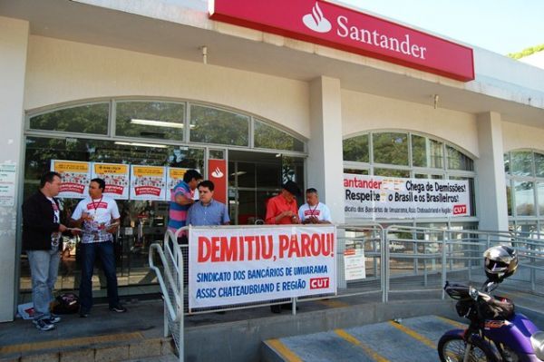 Sindicato de Umuarama liderou paralisação no Santander