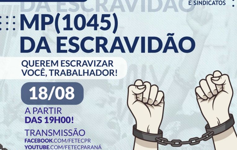 Plenária vai debater MP da Escravidão no dia 18