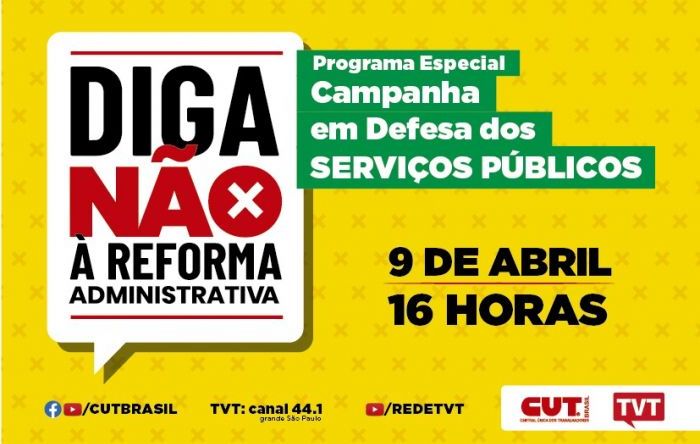 Programa em defesa do serviço público será exibido nesta sexta (9) na TVT