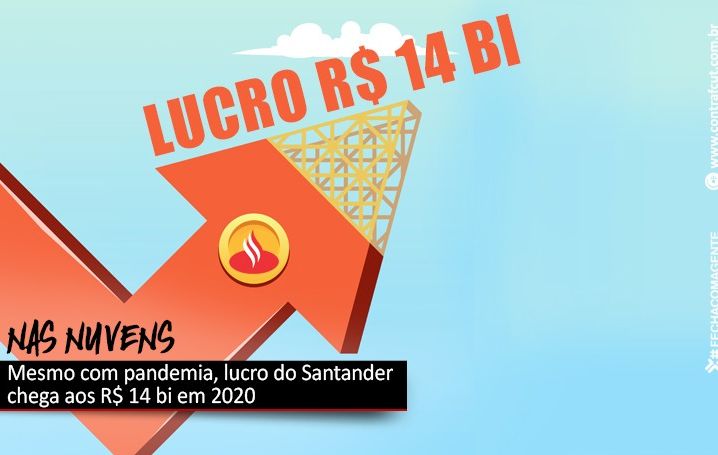 Santander lucrou R$ 13,9 bi em 2020